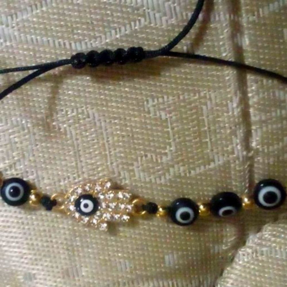 Iced Out Hamasa Hand Bracelet